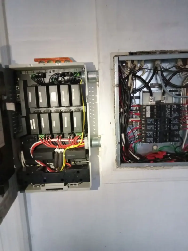 Electrical panel upgrade completed for Security Camera Wiring in Rochester Hills